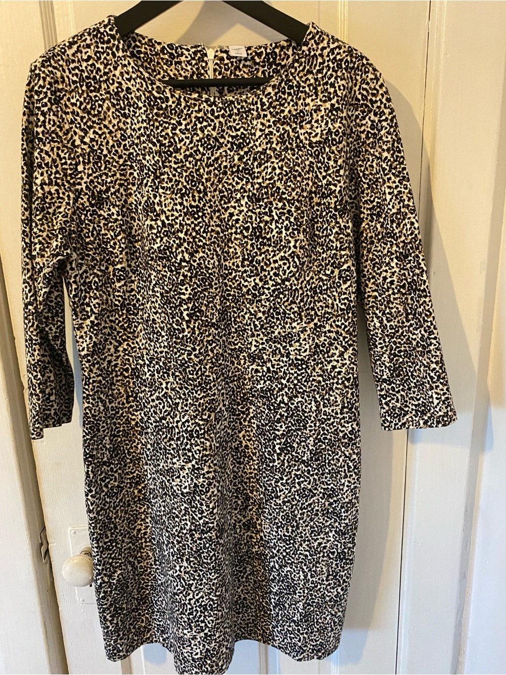 Leopard Print Dress, cotton knit
